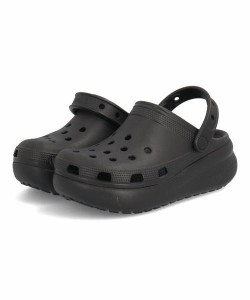 crocs クロックス CLASSIC CUTIE CLOG キッズ厚底サンダル【2WAY】(クラシックキューティークロッグ) 207708 001 ブラック