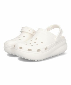 crocs クロックス CLASSIC CUTIE CLOG キッズ厚底サンダル【2WAY】(クラシックキューティークロッグ) 207708 100 ホワイト