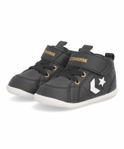 converse コンバース MINI INCHSTAR ファーストシューズ ベビースニーカー(ミニインチスター) 37301931 ブラック/ゴールド