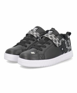 DC SHOES ディーシーシューズ KS COURT GRAFFIK LITE EV【軽量】キッズスニーカー(キッズコートグラフィックライトEV) DK224602 BB2 ブラ