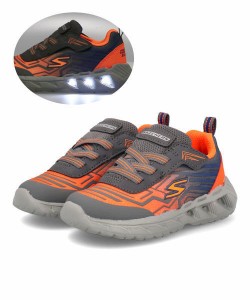 SKECHERS スケッチャーズ S LIGHTS-MAGNA-LIGHTS-MAVER【光る靴】ベビースニーカー(Sライツマグナライツマバー) 401503N CCOR チャコール