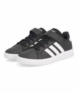 adidas アディダス GRAND COURT 2.0 EL K キッズスニーカー(グランドコート2.0ELK) GW6513 【EC】 コアブラック/フットウェアホワイト/コ