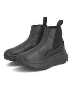 AKIII CLASSIC アキクラシック CHELSEA BOOTS レディースブーツスニーカー 厚底 サイドゴア(チェルシーブーツ) AKC-0058 トリプルブラッ