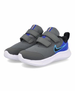 NIKE ナイキ STAR RUNNER 3 TDV ベビーシューズ ベビースニーカー(スターランナー3TDV) DA2778 012 アイアングレー/ブラック/ブルーライ