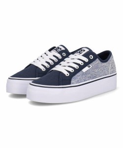 DC SHOES ディーシーシューズ WS MANUAL PLATFORM レディーススニーカー(ウィメンズマニュアルプラットフォーム) DW231006 BWT ブルー/ホ