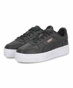 PUMA プーマ CARINA STREET レディーススニーカー 厚底(キャリーナストリート) 389390 02 ブラック/ブラック/ローズゴールド/ホワイト