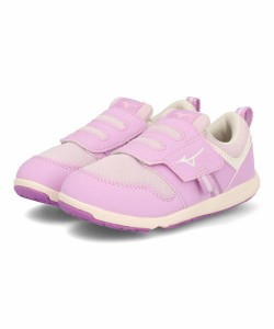 mizuno ミズノ PLAMORE KIDS 2 キッズシューズ  脱ぎ履き簡単(プレモアキッズ2) C1GD2233 05【EC】 パープル/ホワイト/ピンク