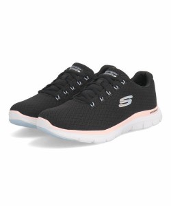 SKECHERS スケッチャーズ FLEX APPEAL 4.0-COATED FIDELITY【防水/軽量】レディーススニーカー(フレックスアピール4.0) 149298 ブラック/