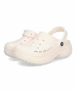 crocs クロックス BAYA PLATFORM CLOG【2WAY】厚底レディースサンダル クロッグ サボ(バヤプラットフォームクロッグ) 208186 100 ホワイ