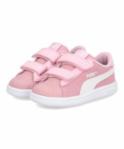 PUMA プーマ SMASH V2 GLITZ GLAM V INFANT ベビーシューズ(スマッシュV2グリッツグラムVインファント) 367380 33 パールピンク/プーマホ