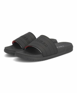 TOMMY HILFIGER トミーヒルフィガー GLOBAL STRIPE SLIDE【軽量】シャワーサンダル(グローバルストライプスライド) TH100984 【EC】 ブラ