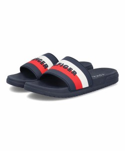 TOMMY HILFIGER トミーヒルフィガー GLOBAL STRIPE SLIDE【軽量】シャワーサンダル(グローバルストライプスライド) TH100805 【EC】 ネイ