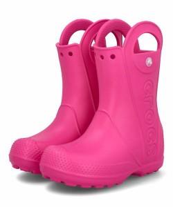 crocs クロックス HANDLE IT RAIN BOOT KIDS キッズ レインブーツ(ハンドルイットレインブーツキッズ) 12803 6X0 キャンディーピンク