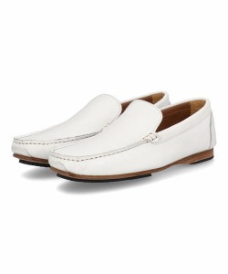 madras MODELLO マドラスモデロ メンズ 本革ドライビングシューズ【幅広3E/接触冷感/抗菌防臭/消臭/抗ウイルス】スリッポン DM5514 ホワ