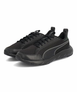 PUMA プーマ SOFTRIDE FLEX LACE WIDE【超軽量/幅広4E】メンズスニーカー(ソフトライドフレックスレースワイド) 379351 02 プーマブラッ