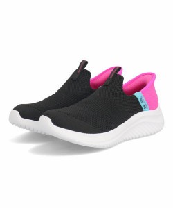 SKECHERS スケッチャーズ SLIP-INS スリップインズ ULTRA FLEX 3.0-FRESH TIME キッズスニーカー(ウルトラフレックス3.0) 303800L ブラッ