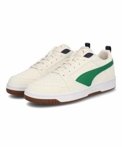 PUMA プーマ REBOUND V6 LOW 75 YEARS メンズスニーカー(リバウンドV6ロウ75イヤーズ) 392484 02 ウォームホワイト/グリーン/ネイビー/ゴ