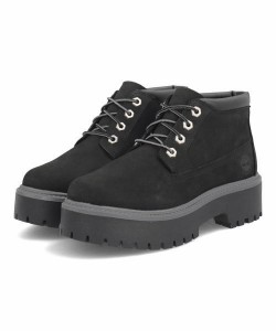 Timberland ティンバーランド STONE STREET MID LACE WP BOOT レディースブーツ (ミッドウォータープルーフブーツ) A5REN ブラック