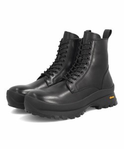 Whoop-de-doo COSTUME NO AGE フープディドゥコスチュームノーエイジ メンズ Vibramソールレースアップブーツ 本革 厚底 23530554 ブラッ