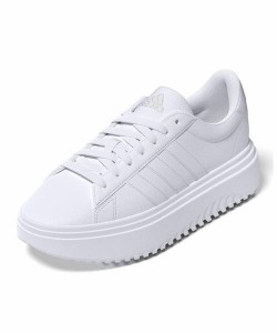 adidas アディダス GRANDCOURT PLATFORM W レディーススニーカー 厚底(グランドコートプラットフォームW) IE1089 フットウェアホワイト/