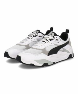 PUMA プーマ TRINITY メンズスニーカー 厚底(トリニティ) 389289 01 ホワイト/ブラック/ライトグレー