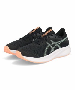 ASICS アシックス PATRIOT 13 GS【軽量】キッズスニーカー ランニングシューズ ひも靴(パトリオット13GS) 1014A267 005 ブラック/ミント