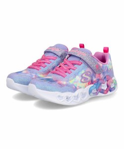 SKECHERS スケッチャーズ INFINITE HEART LIGHTS-COLOR LOVIN【光る靴/オンオフボタン/軽量】キッズスニーカー(ハートライツ) 303753L ラ