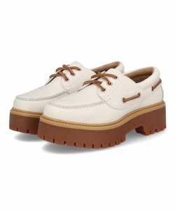 Timberland ティンバーランド STONE STREET BOAT SHOE レディースシューズ 厚底 本革 プラットフォーム 3EYE(ストーンストリートボートシ