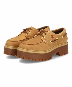 Timberland ティンバーランド STONE STREET BOAT SHOE レディースシューズ 厚底 本革 プラットフォーム 3EYE(ストーンストリートボートシ