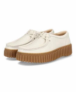 Clarks クラークス TORHILL BEE レディースシューズ 厚底(トーヒルビー) 26172085 オフホワイトレザー