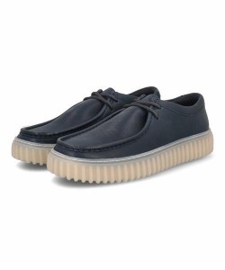 Clarks クラークス TORHILL LO メンズシューズ 厚底(トーヒルロー) 26176216 ネイビーレザー