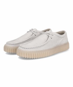 Clarks クラークス TORHILL LO メンズシューズ 厚底(トーヒルロー) 26176221 オフホワイトレザー