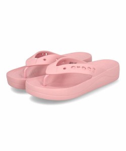 crocs クロックス BAYA PLATFORM FLIP【超軽量】レディーストングサンダル 厚底(バヤプラットフォームフリップ) 208395 606 ペタルピンク