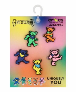 crocs クロックス JIBBITZ CHARMS ジビッツチャーム GRATEFUL DEAD 5 PACK シューズアクセサリー(グレイトフルデッド5パック) 10012228 