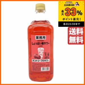 サントリー プロサワー しょっぱい梅 業務用 ペットボトル 36度 1800ml 【国産リキュール】