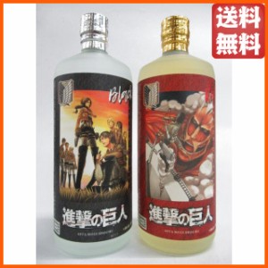 【焼酎2本セット】 老松酒造 閻魔 進撃の巨人 コラボラベル 麦焼酎 25度 720ml×2本セット 