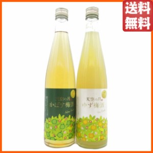 【飲み比べ2本セット】 老松酒造 天空の月 かぼす梅酒 ゆず梅酒 8度 500ml×2本セット【梅酒】