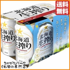 サッポロ 北海道生搾り 350ml×6缶パック 