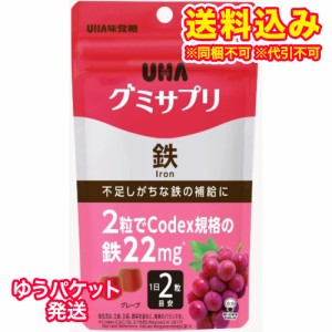 ゆうパケット）UHA味覚糖　グミサプリ　鉄　20日分　40粒