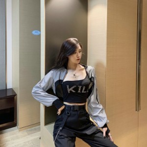 原宿系 韓国 ダンス衣装 個性 派手レディースファッション コート ジャケット