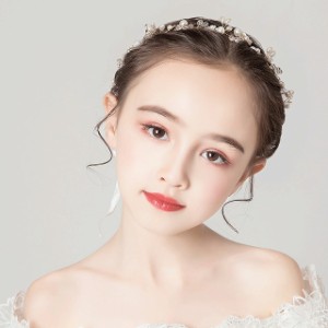 子供アクセサリービアノ発表会 アクセサリー 女の子ヘアアクセサリーキッズティアラ カチューシャ 結婚式 卒業式 誕生会コンクール パー