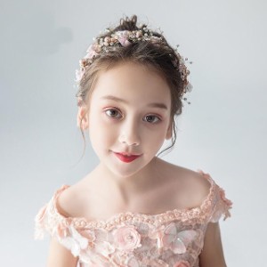 子供アクセサリービアノ発表会 アクセサリー 女の子ヘアアクセサリーキッズティアラ カチューシャ 結婚式 卒業式 誕生会コンクール パー