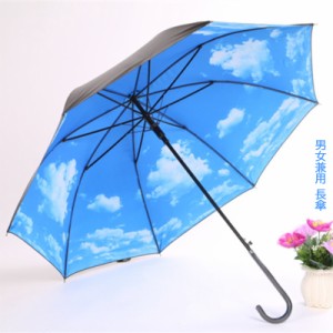 雨傘 ブルースカイ ワンタッチ 丈夫 男女兼用 長傘バッグ 小物 ブランド雑貨 傘 晴雨兼用傘