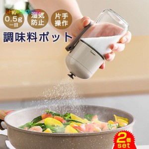 調味料入れ 調味料ポット ソルトコントロール キッチン用品 使いやすい 蓋付き おしゃれ かわいい 保存容器 便利グッズ