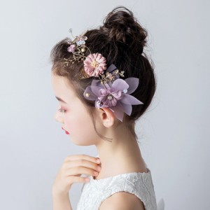 ヘアアクセサリー 冠 花 結婚式 子供 髪飾り ヘアクリップ ヘアピン 結婚式 ヘッドドレス ビジュー ウェディング ヘアアクセサリー 発表