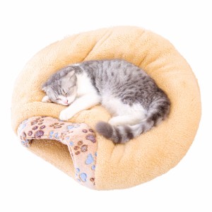 ペットハウス 猫 ペットベッド ペット用寝袋 寝具 布団 ペット用品 ドーム型猫ハウス 犬小屋 保温防寒 マット 猫 クッション 猫寝床 こた