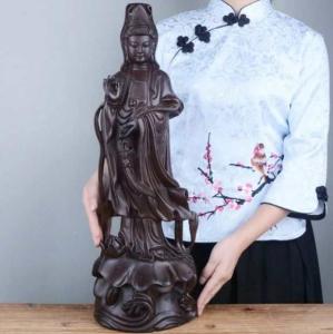 観音菩薩像 聖観音菩薩 置物 ブロンズ