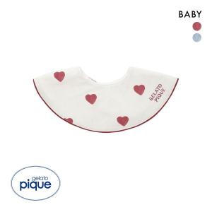 【メール便(5)】 ジェラートピケ キッズアンドベイビー ベビー ハート柄スタイ ジェラピケ gelato pique Kids＆Baby BABY