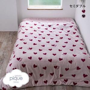 ジェラートピケ スリープ ラビットエコファー 足入れ敷パッド ダブル