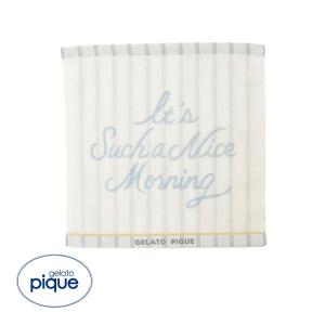 ジェラートピケ morning柄ハンドタオル ジェラピケ gelato pique 30%OFF メール便(7)